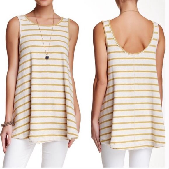 Free People Tops - Free People Garden Swing Tunic Tank Top XS